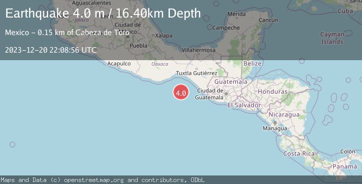 Map of OFF COAST OF CHIAPAS, MEXICO