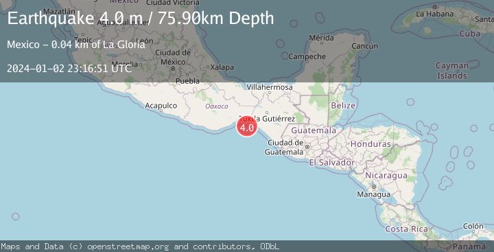 Map of OFFSHORE OAXACA, MEXICO