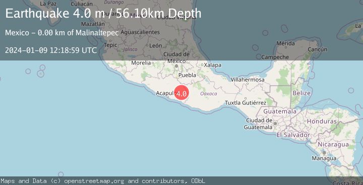 Map of GUERRERO, MEXICO