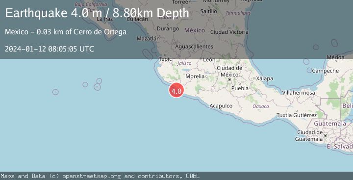Map of OFFSHORE COLIMA, MEXICO