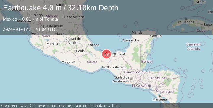 Map of OFFSHORE VERACRUZ, MEXICO