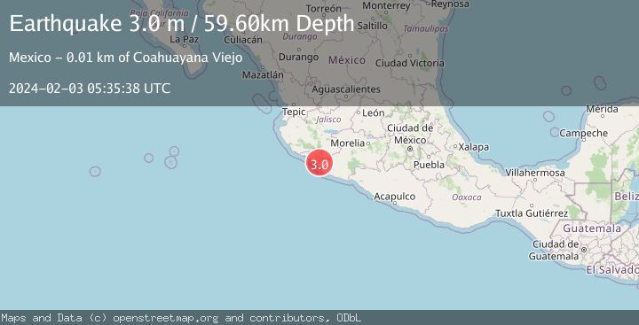 Map of MICHOACAN, MEXICO
