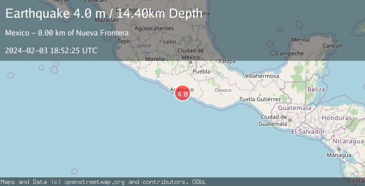 Map of GUERRERO, MEXICO