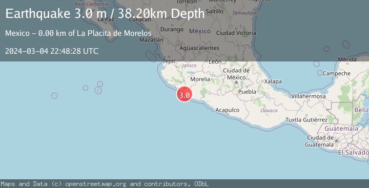 Map of MICHOACAN, MEXICO