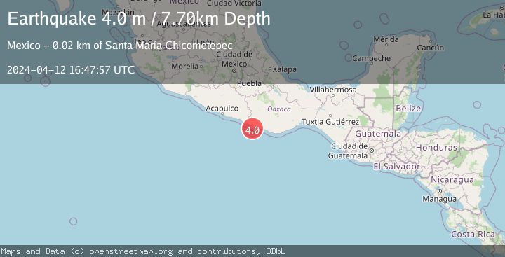 Map of OFFSHORE OAXACA, MEXICO