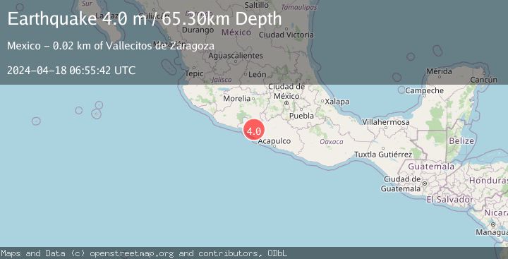 Map of GUERRERO, MEXICO