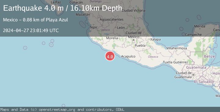 Map of OFFSHORE MICHOACAN, MEXICO