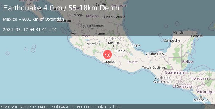 Map of GUERRERO, MEXICO