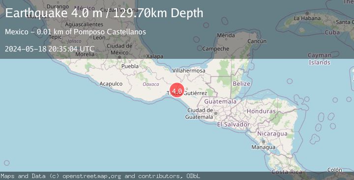 Map of CHIAPAS, MEXICO