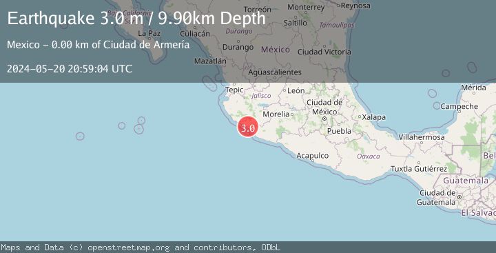 Map of COLIMA, MEXICO