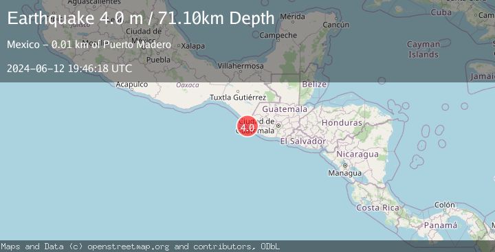 Map of OFFSHORE CHIAPAS, MEXICO