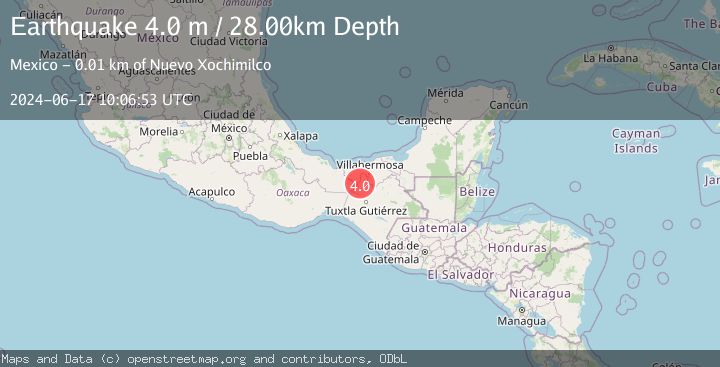 Map of CHIAPAS, MEXICO