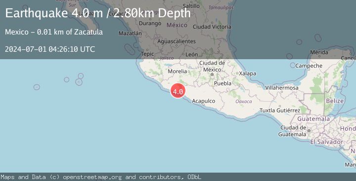 Map of GUERRERO, MEXICO