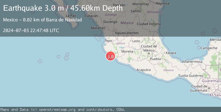 Map of OFFSHORE COLIMA, MEXICO