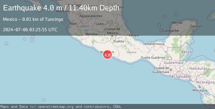 Map of GUERRERO, MEXICO