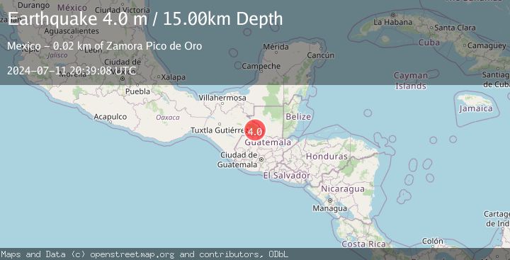 Map of CHIAPAS, MEXICO