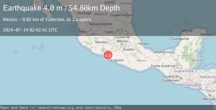 Map of GUERRERO, MEXICO
