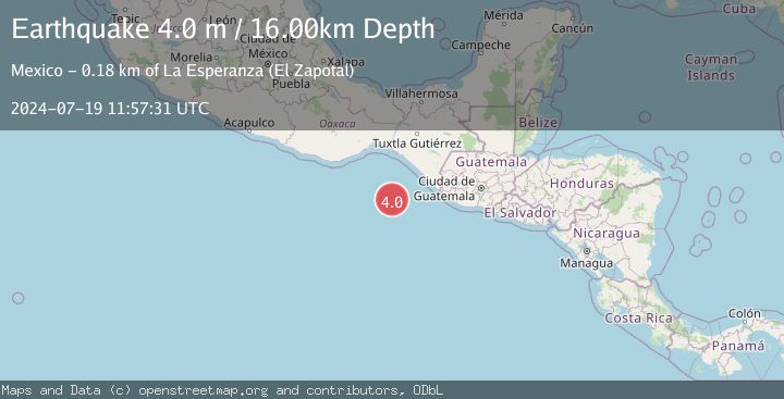Map of OFF COAST OF CHIAPAS, MEXICO