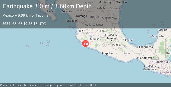 Map of COLIMA, MEXICO