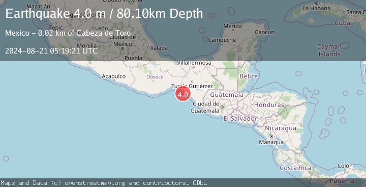 Map of OFFSHORE CHIAPAS, MEXICO