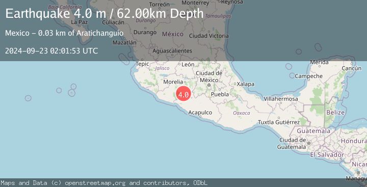 Map of MICHOACAN, MEXICO