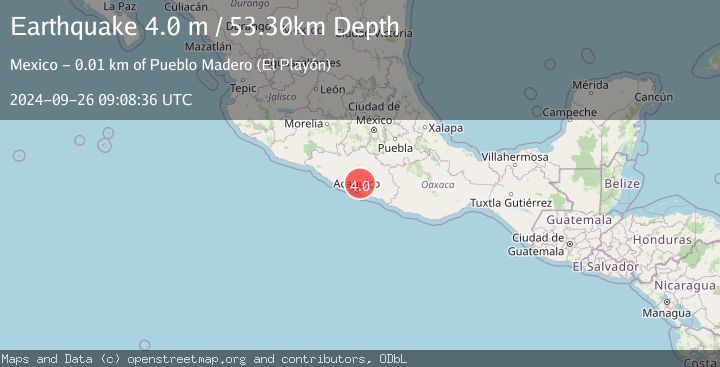 Map of GUERRERO, MEXICO