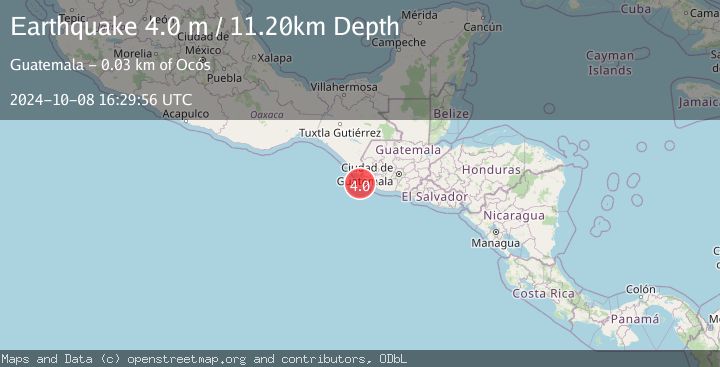 Map of OFFSHORE GUATEMALA