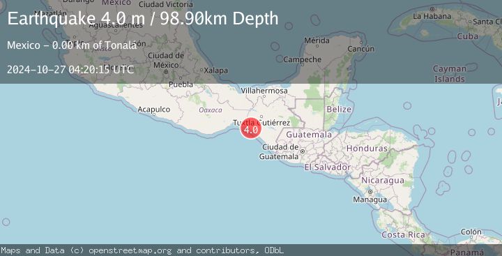 Map of CHIAPAS, MEXICO
