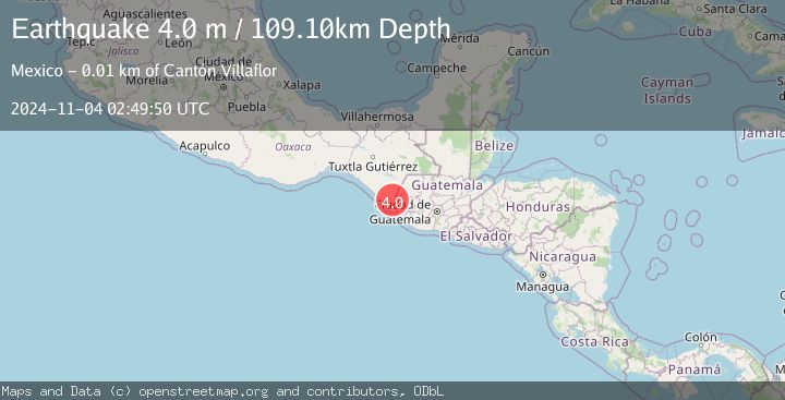 Map of CHIAPAS, MEXICO