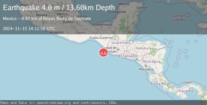 Map of OFFSHORE CHIAPAS, MEXICO
