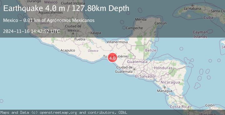 Map of CHIAPAS, MEXICO
