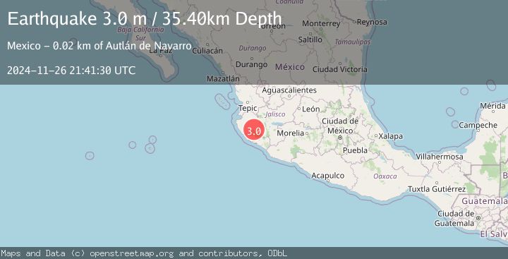 Map of JALISCO, MEXICO