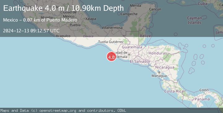 Map of OFFSHORE CHIAPAS, MEXICO