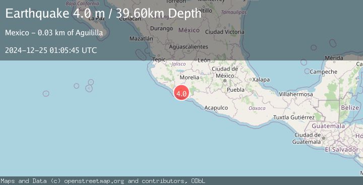 Map of MICHOACAN, MEXICO