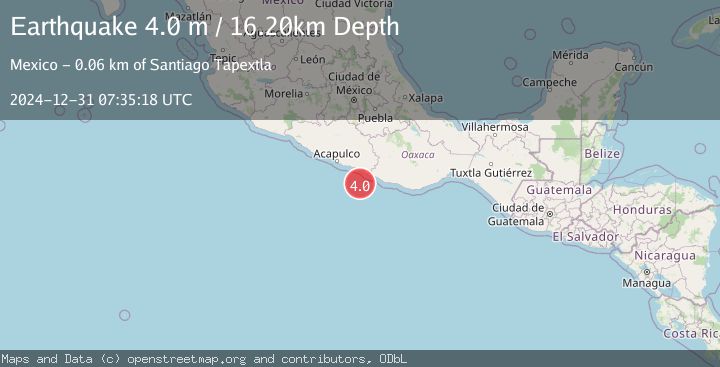 Map of OFFSHORE GUERRERO, MEXICO