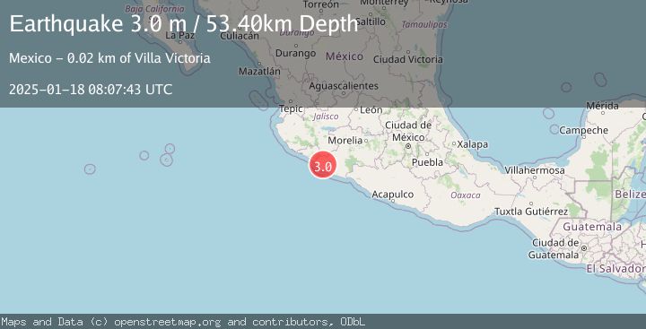 Map of MICHOACAN, MEXICO