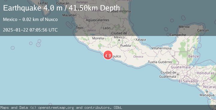 Map of GUERRERO, MEXICO