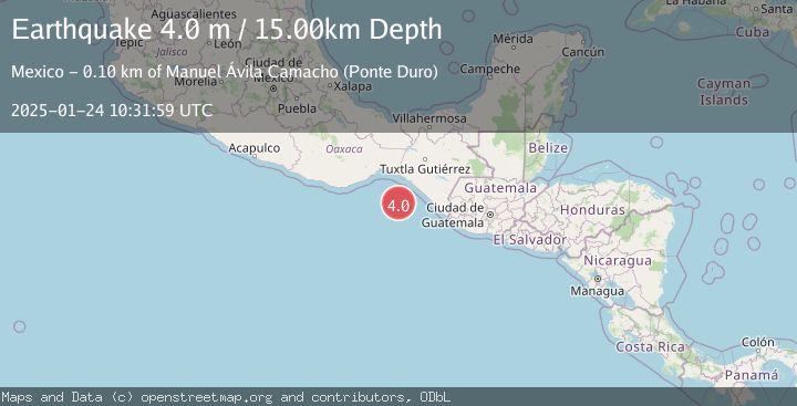 Map of OFF COAST OF CHIAPAS, MEXICO