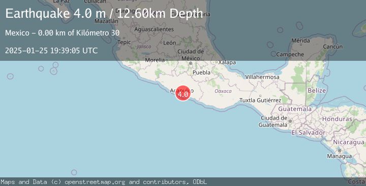 Map of GUERRERO, MEXICO