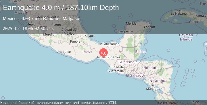 Map of CHIAPAS, MEXICO