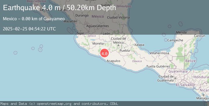 Map of GUERRERO, MEXICO