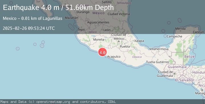 Map of GUERRERO, MEXICO
