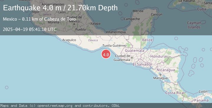 Map of OFF COAST OF CHIAPAS, MEXICO