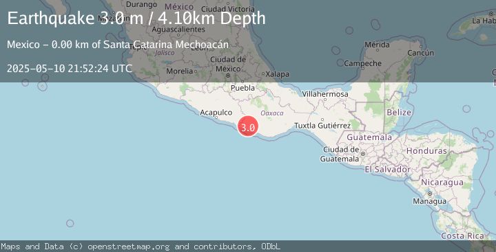 Map of OAXACA, MEXICO