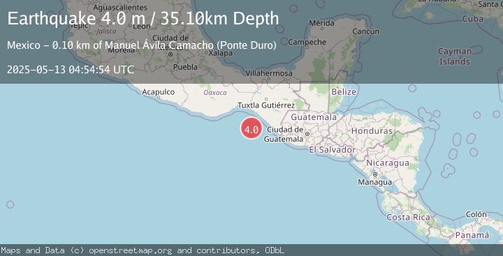 Map of OFFSHORE CHIAPAS, MEXICO