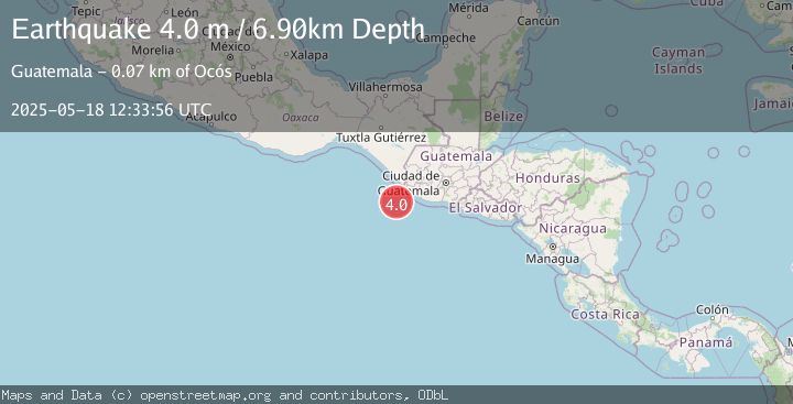 Map of OFFSHORE GUATEMALA