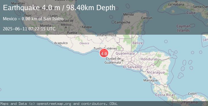 Map of CHIAPAS, MEXICO