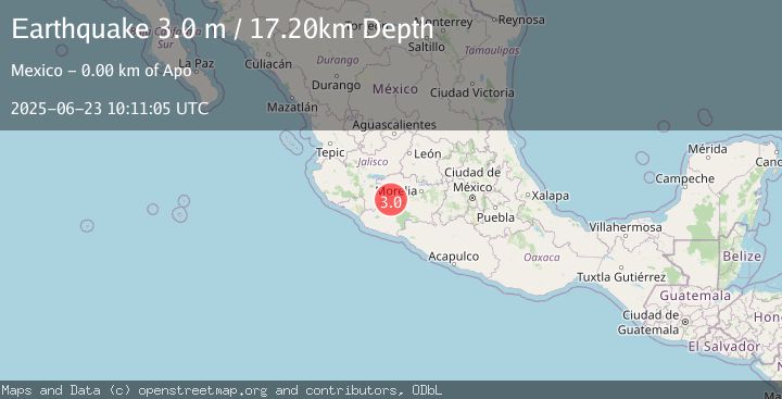 Map of MICHOACAN, MEXICO