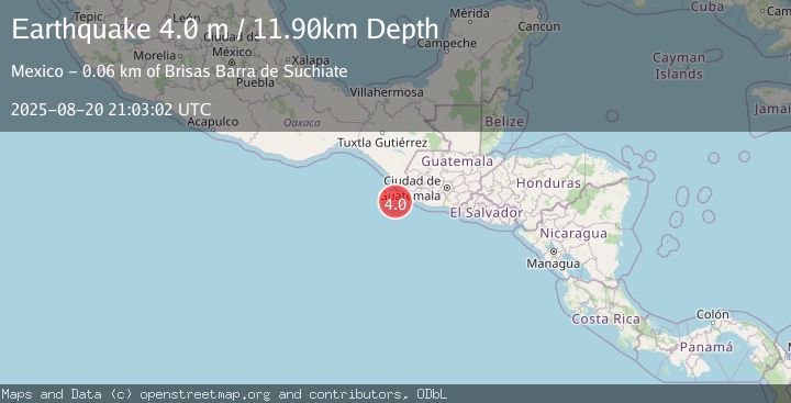 Map of OFFSHORE CHIAPAS, MEXICO