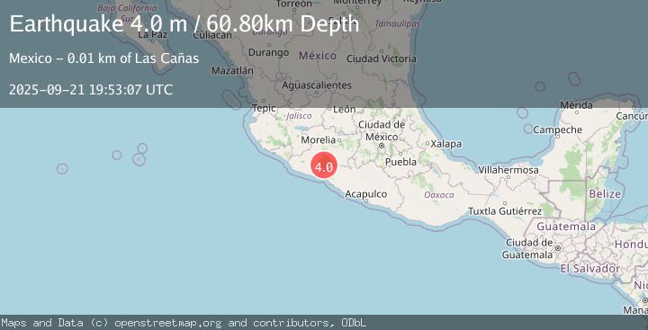 Map of MICHOACAN, MEXICO